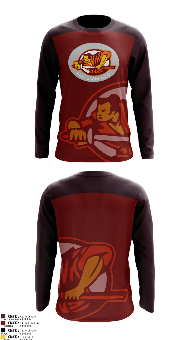 Long Sleeve Rash Guard Shirt, Wahadachi Judo, , Teamtime, Team time, sublimation, custom sports apparel, team uniforms, spirit wear, spiritwear, sports uniforms, custom shirts, team store, custom team store, fundraiser sports, apparel fundraiser