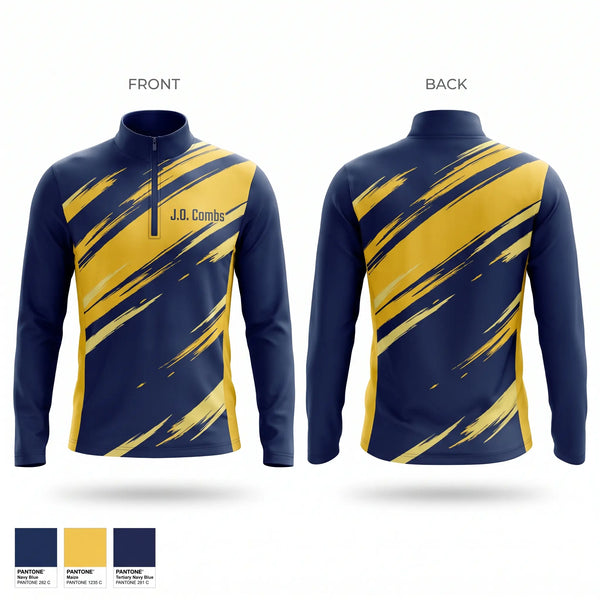 Quarter Zip Jacket, J O Combs, Wrestling, Teamtime, Team time, sublimation, custom sports apparel, team uniforms, spirit wear, spiritwear, sports uniforms, custom shirts, team store, custom team store, fundraiser sports, apparel fundraiser