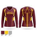Twin City Falcons Women's Long Sleeve V-neck Shirt - 1