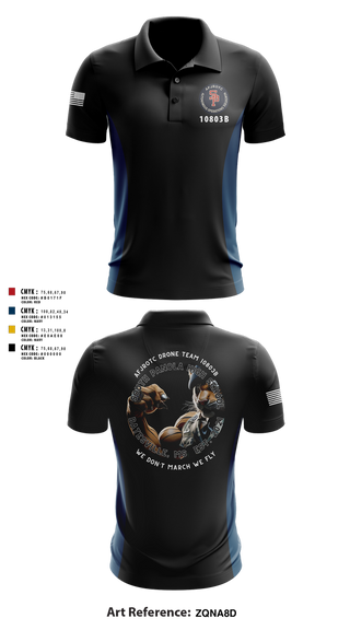 Short Sleeve Performance Polo, AFJROTC MS-081 DRONE TEAM, , Teamtime, Team time, sublimation, custom sports apparel, team uniforms, spirit wear, spiritwear, sports uniforms, custom shirts, team store, custom team store, fundraiser sports, apparel fundraiser