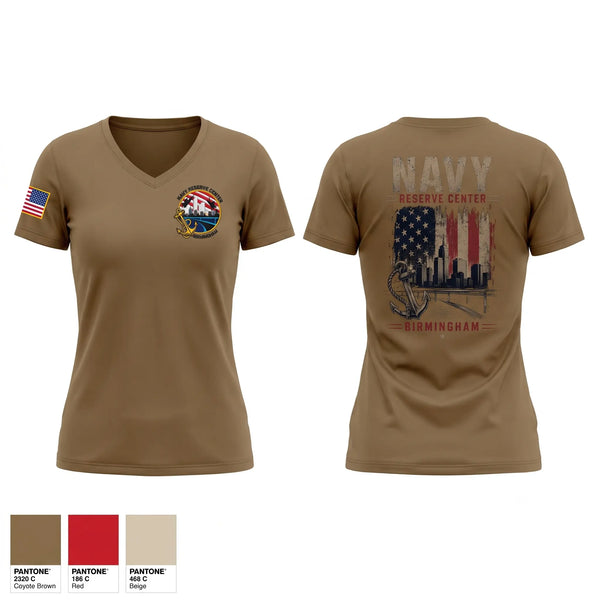 Womens Short Sleeve Vneck Shirt, , Navy, Teamtime, Team time, sublimation, custom sports apparel, team uniforms, spirit wear, spiritwear, sports uniforms, custom shirts, team store, custom team store, fundraiser sports, apparel fundraiser