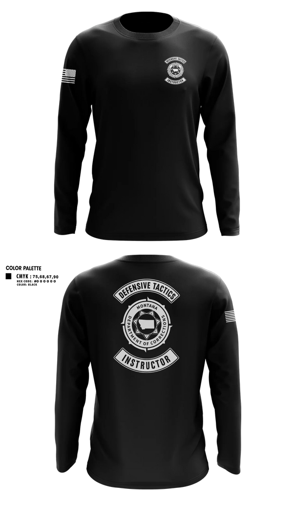 Long Sleeve Rash Guard Shirt, Flow State AthleticsMontana Department of Corrections Defensive Tactics InstructorsMontana Department of Corrections Defensive Tactics Instructors, Police, Teamtime, Team time, sublimation, custom sports apparel, team uniforms, spirit wear, spiritwear, sports uniforms, custom shirts, team store, custom team store, fundraiser sports, apparel fundraiser