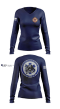 Pleasant Gap Fire Company 40503366 Women's Long Sleeve V-neck Shirt - 2