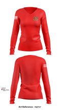 1128th Forward Support Company 15355982 Women's Long Sleeve V-neck Shirt - 103