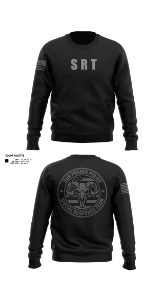 Crew Neck Sweatshirt, SRT, Police, Teamtime, Team time, sublimation, custom sports apparel, team uniforms, spirit wear, spiritwear, sports uniforms, custom shirts, team store, custom team store, fundraiser sports, apparel fundraiser