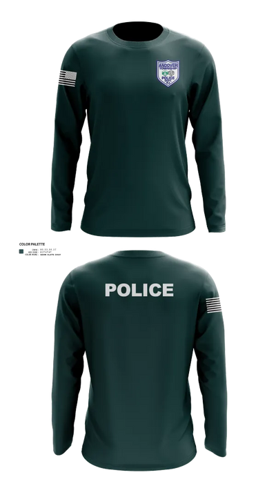 Andover Township Police Department 13076231 Long Sleeve Performance Shirt 120
