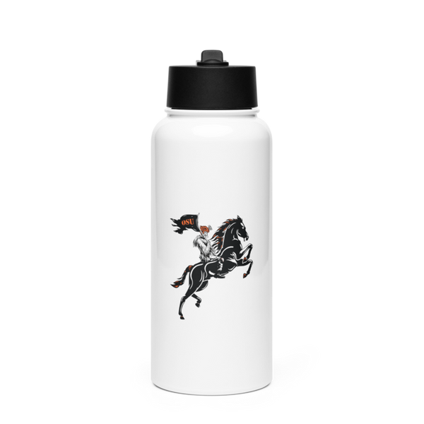 832nd Charlie company 86547354 Stainless Steel Water Bottle with a Straw Lid