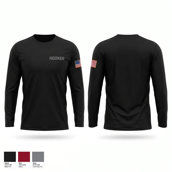 Long Sleeve Performance Shirt, Hooker, Fire Department, Teamtime, Team time, sublimation, custom sports apparel, team uniforms, spirit wear, spiritwear, sports uniforms, custom shirts, team store, custom team store, fundraiser sports, apparel fundraiser