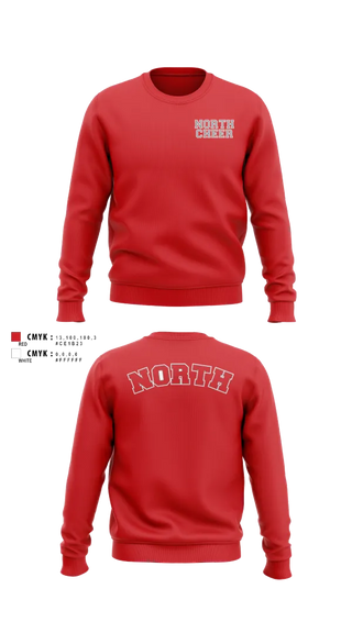 Crew Neck Sweatshirt, North Attleborough High School Cheer, Cheer, Teamtime, Team time, sublimation, custom sports apparel, team uniforms, spirit wear, spiritwear, sports uniforms, custom shirts, team store, custom team store, fundraiser sports, apparel fundraiser