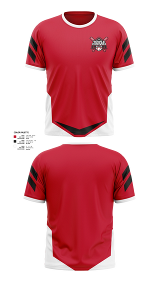 Short Sleeve Performance Shirt, Triple Crown Elite, Baseball, Teamtime, Team time, sublimation, custom sports apparel, team uniforms, spirit wear, spiritwear, sports uniforms, custom shirts, team store, custom team store, fundraiser sports, apparel fundraiser