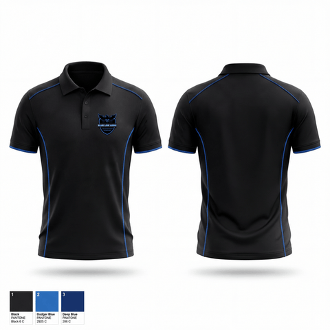 Short Sleeve Performance Polo, Blue Line Logix, Police, Teamtime, Team time, sublimation, custom sports apparel, team uniforms, spirit wear, spiritwear, sports uniforms, custom shirts, team store, custom team store, fundraiser sports, apparel fundraiser