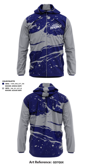 Windbreaker, Hawks, , Teamtime, Team time, sublimation, custom sports apparel, team uniforms, spirit wear, spiritwear, sports uniforms, custom shirts, team store, custom team store, fundraiser sports, apparel fundraiser