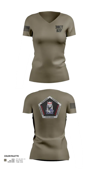 Womens Short Sleeve Vneck Shirt, 3BCT H2F, Army, Teamtime, Team time, sublimation, custom sports apparel, team uniforms, spirit wear, spiritwear, sports uniforms, custom shirts, team store, custom team store, fundraiser sports, apparel fundraiser