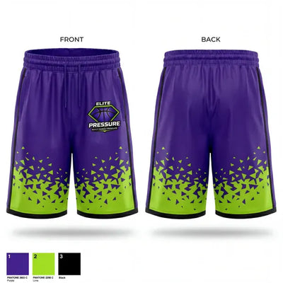 Elite Pressure 14249449 Mens Reversible Basketball Shorts - 1
