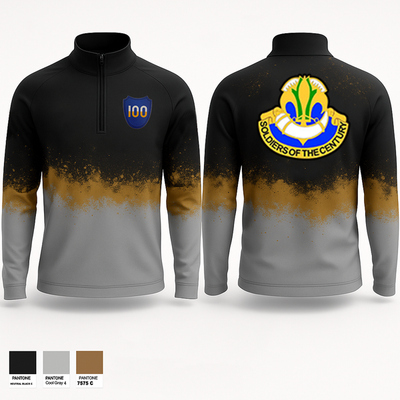 100th Training Division Quarter Zip Jacket - 1
