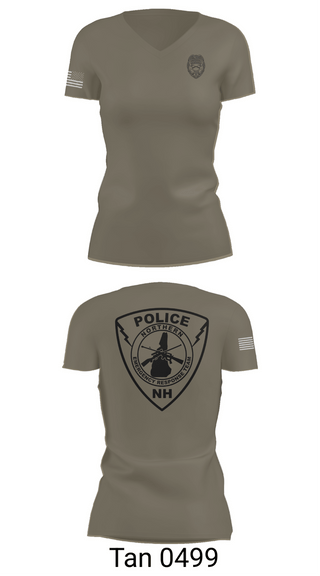 Womens Short Sleeve Vneck Shirt, Northern Emergency Response Team, Police, Teamtime, Team time, sublimation, custom sports apparel, team uniforms, spirit wear, spiritwear, sports uniforms, custom shirts, team store, custom team store, fundraiser sports, apparel fundraiser