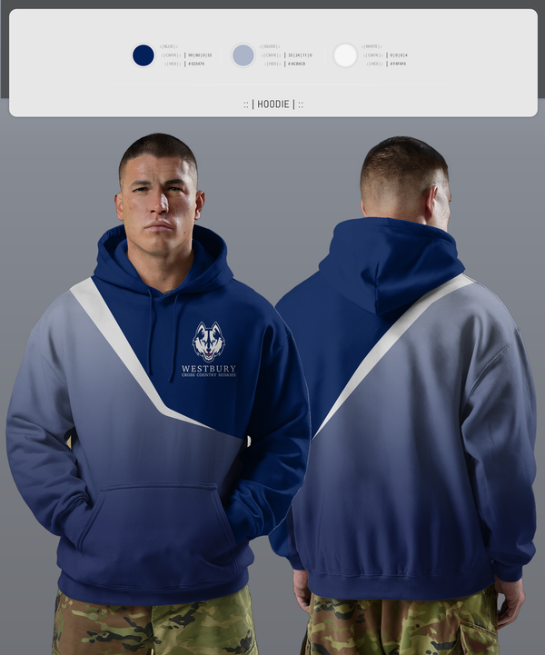 Hoodie, Westbury Cross Country Huskies, Cross Country, Teamtime, Team time, sublimation, custom sports apparel, team uniforms, spirit wear, spiritwear, sports uniforms, custom shirts, team store, custom team store, fundraiser sports, apparel fundraiser