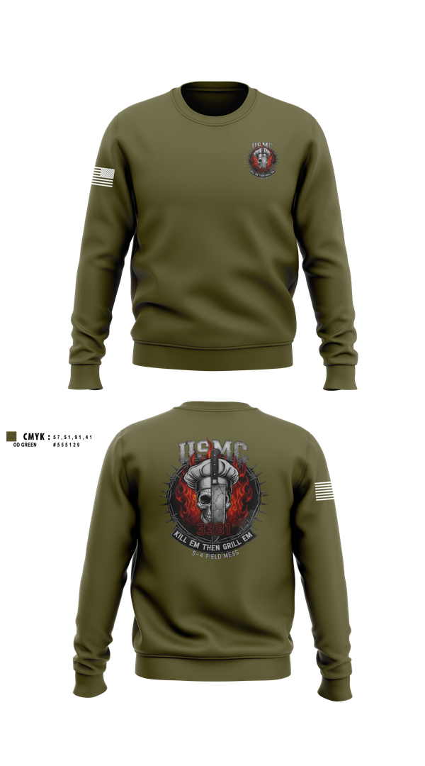 Crew Neck Sweatshirt, 1/1, Marines, Teamtime, Team time, sublimation, custom sports apparel, team uniforms, spirit wear, spiritwear, sports uniforms, custom shirts, team store, custom team store, fundraiser sports, apparel fundraiser