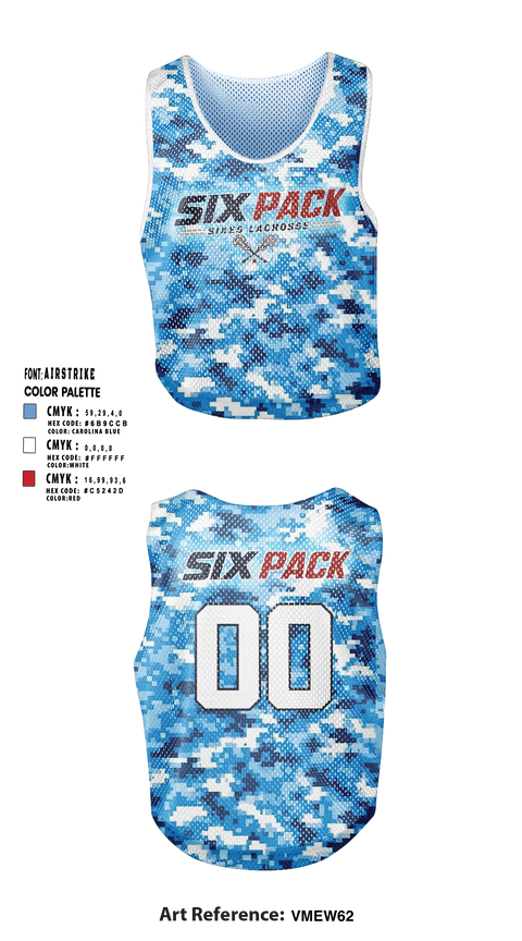 Mens Lacrosse Pinnie, Six Pack, Men's Lacrosse, Teamtime, Team time, sublimation, custom sports apparel, team uniforms, spirit wear, spiritwear, sports uniforms, custom shirts, team store, custom team store, fundraiser sports, apparel fundraiser