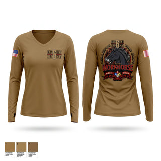 Womens Long Sleeve Vneck Shirt, Engine 106 Hazmat 106, Fire Department, Teamtime, Team time, sublimation, custom sports apparel, team uniforms, spirit wear, spiritwear, sports uniforms, custom shirts, team store, custom team store, fundraiser sports, apparel fundraiser