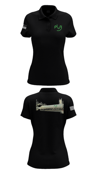 Womens Short Sleeve Performance Polo, Plug Green Hydrogen, , Teamtime, Team time, sublimation, custom sports apparel, team uniforms, spirit wear, spiritwear, sports uniforms, custom shirts, team store, custom team store, fundraiser sports, apparel fundraiser