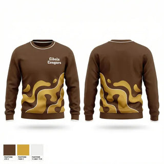 Crew Neck Sweatshirt, Cibola Cougars, Baseball, Teamtime, Team time, sublimation, custom sports apparel, team uniforms, spirit wear, spiritwear, sports uniforms, custom shirts, team store, custom team store, fundraiser sports, apparel fundraiser