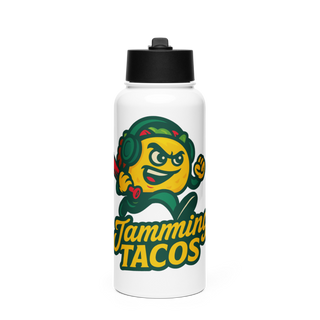 Jamming Tacos Stainless Steel Water Bottle with a Straw Lid