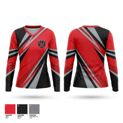 We Always Ready Women's Long Sleeve V-neck Shirt - 1