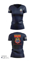 3d Combat Communications Group Women's Short Sleeve V-neck Shirt - 10