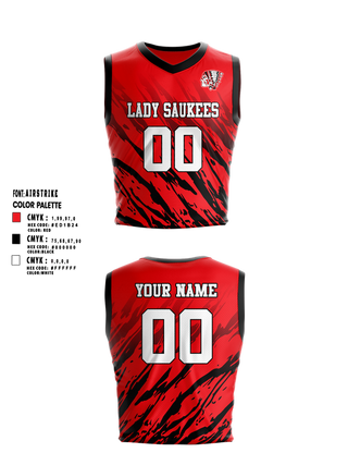 Mens Basketball Jersey, Lady Saukees Basketball, Women's Basketball, Teamtime, Team time, sublimation, custom sports apparel, team uniforms, spirit wear, spiritwear, sports uniforms, custom shirts, team store, custom team store, fundraiser sports, apparel fundraiser