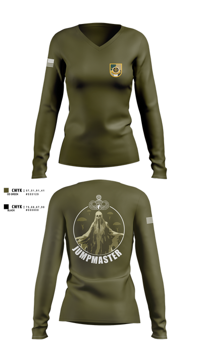 A Co 8th Psy-B 29784704 Women's Long Sleeve V-neck Shirt - 21