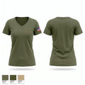 SOI-W, H&S Bn, H&S Co. Ammo Section Women's Short Sleeve V-neck Shirt - 1