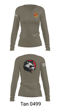 3-27 68507802 Women's Long Sleeve V-neck Shirt - 77