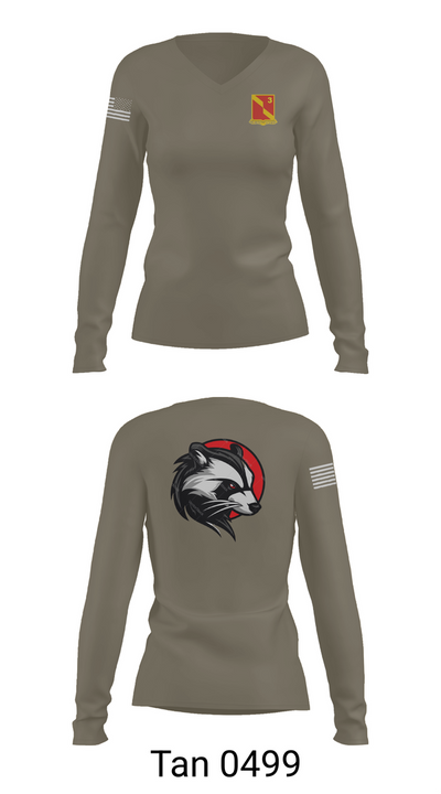 3-27 68507802 Women's Long Sleeve V-neck Shirt - 77