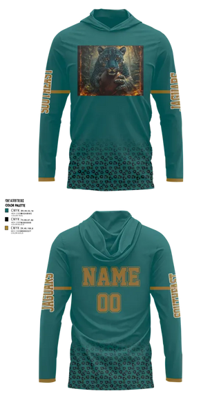 Long Sleeve Rash Guard Shirt, southeast Jaguars, , Teamtime, Team time, sublimation, custom sports apparel, team uniforms, spirit wear, spiritwear, sports uniforms, custom shirts, team store, custom team store, fundraiser sports, apparel fundraiser