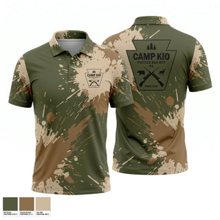 Short Sleeve Performance Polo, Camp Kio, , Teamtime, Team time, sublimation, custom sports apparel, team uniforms, spirit wear, spiritwear, sports uniforms, custom shirts, team store, custom team store, fundraiser sports, apparel fundraiser