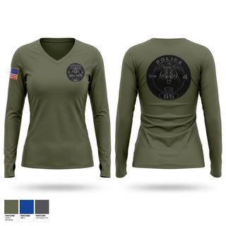 Womens Long Sleeve Vneck Shirt, Team4, Police, Teamtime, Team time, sublimation, custom sports apparel, team uniforms, spirit wear, spiritwear, sports uniforms, custom shirts, team store, custom team store, fundraiser sports, apparel fundraiser