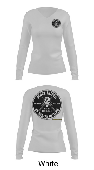 Womens Long Sleeve Vneck Shirt, STA PLT 1/2, Marines, Teamtime, Team time, sublimation, custom sports apparel, team uniforms, spirit wear, spiritwear, sports uniforms, custom shirts, team store, custom team store, fundraiser sports, apparel fundraiser