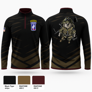 Quarter Zip Jacket, Wombats- Rangers, Army, Teamtime, Team time, sublimation, custom sports apparel, team uniforms, spirit wear, spiritwear, sports uniforms, custom shirts, team store, custom team store, fundraiser sports, apparel fundraiser