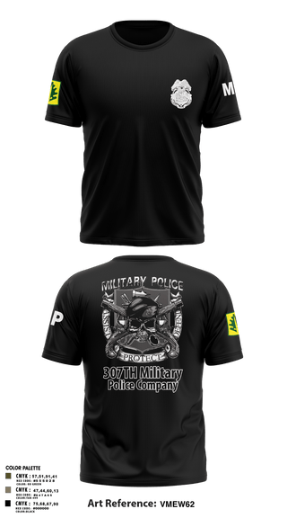 Old School Cotton Feel Shirt, 307TH Military Police Company, , Teamtime, Team time, sublimation, custom sports apparel, team uniforms, spirit wear, spiritwear, sports uniforms, custom shirts, team store, custom team store, fundraiser sports, apparel fundraiser