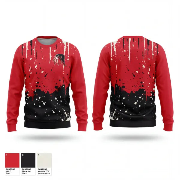 Crew Neck Sweatshirt, Rahway High School Tennis, Tennis, Teamtime, Team time, sublimation, custom sports apparel, team uniforms, spirit wear, spiritwear, sports uniforms, custom shirts, team store, custom team store, fundraiser sports, apparel fundraiser
