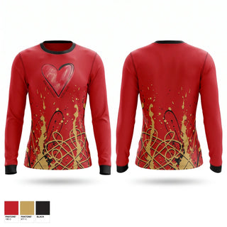 Long Sleeve Performance Shirt, Charleston Trojans, Women's Volleyball, Teamtime, Team time, sublimation, custom sports apparel, team uniforms, spirit wear, spiritwear, sports uniforms, custom shirts, team store, custom team store, fundraiser sports, apparel fundraiser