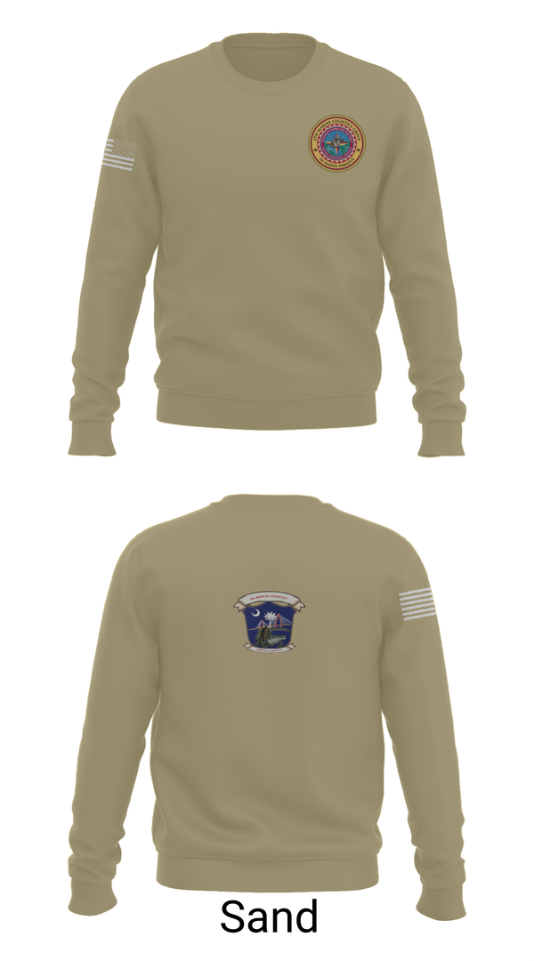 Crew Neck Sweatshirt, 4th Medical Logistics, Marines, Teamtime, Team time, sublimation, custom sports apparel, team uniforms, spirit wear, spiritwear, sports uniforms, custom shirts, team store, custom team store, fundraiser sports, apparel fundraiser
