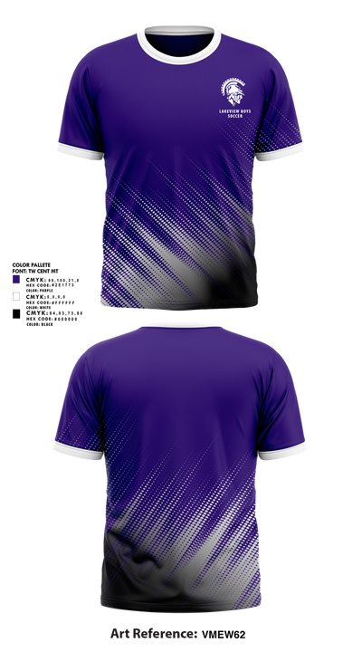 Lakeview Boys Soccer 78899699 Short Sleeve Performance Shirt - 1
