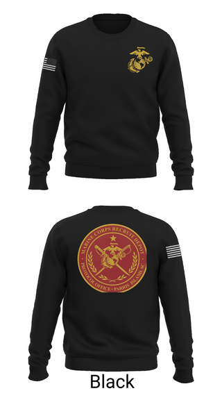 Crew Neck Sweatshirt, MCRD Parris Island Protocol Office, Marines, Teamtime, Team time, sublimation, custom sports apparel, team uniforms, spirit wear, spiritwear, sports uniforms, custom shirts, team store, custom team store, fundraiser sports, apparel fundraiser