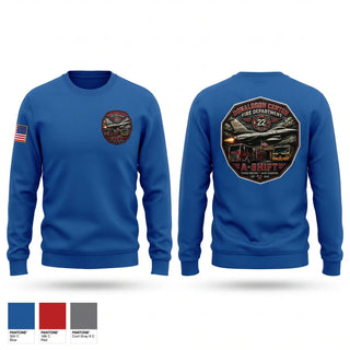 Crew Neck Sweatshirt, Donaldson Center Fire Dept., Fire Department, Teamtime, Team time, sublimation, custom sports apparel, team uniforms, spirit wear, spiritwear, sports uniforms, custom shirts, team store, custom team store, fundraiser sports, apparel fundraiser