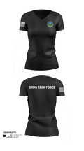 Pine to Prairie Drug Task Force 29462522 Women's Short Sleeve V-neck Shirt - 3