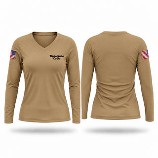 Womens Long Sleeve Vneck Shirt, Tippecanoe Co So, Police, Teamtime, Team time, sublimation, custom sports apparel, team uniforms, spirit wear, spiritwear, sports uniforms, custom shirts, team store, custom team store, fundraiser sports, apparel fundraiser
