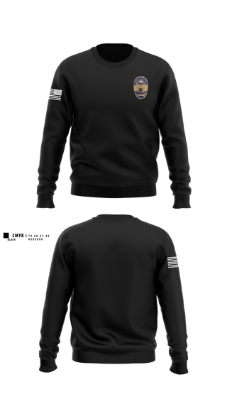 Crew Neck Sweatshirt, Sterling Police Department, Police, Teamtime, Team time, sublimation, custom sports apparel, team uniforms, spirit wear, spiritwear, sports uniforms, custom shirts, team store, custom team store, fundraiser sports, apparel fundraiser