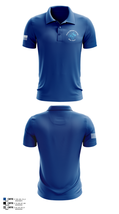 Prince William Bike Team 23723896 Short Sleeve Performance Polo - 1